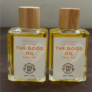 New Sealed The Good Oil Face Oil - Yellow set of 2